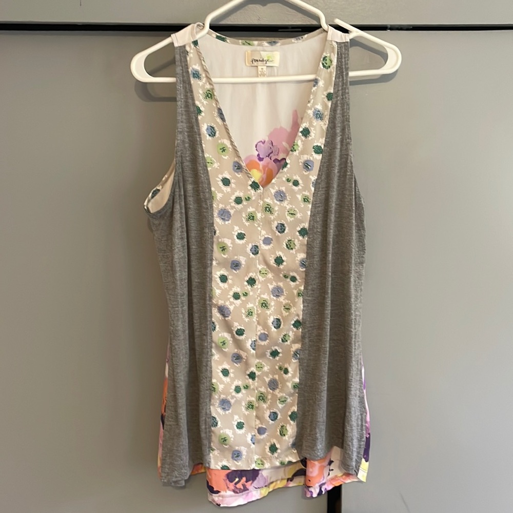 Anthropology store purchase. Great looking top with mixed fabrics.